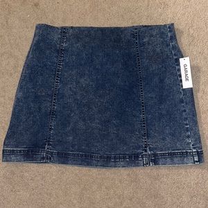 Blue acid wash high waisted skirt size L from GARAGE
